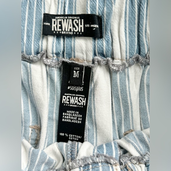Rewash Women's Striped Paperbag Waist Short - size M - Picture 4 of 4